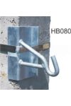 METZ HB080 Lengőhorog négyszögoszlopra tűzihorganyzott acél, szalagrögzítéshez