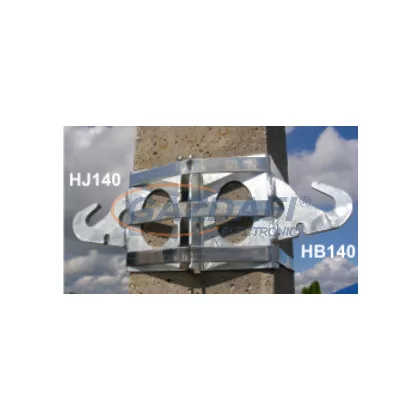   METZ HJ140 Átfeszítő horog négyszög oszlopra jobbos, szalagrögzítéshez