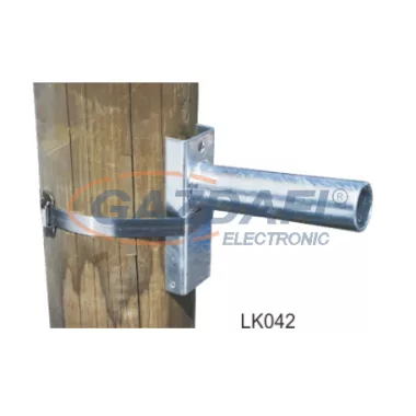 METZ LK042 Lámpakar köroszlopra Ø42x160 mm, tűzihorganyzott acél