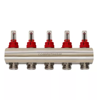 COMPUTHERM MF03 1"-os áramlásmérővel szerelt 5 leágazásos osztó