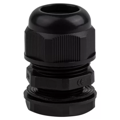   TRACON MG-32F Metrikus tömítőszelence, fekete IP66, 15-24mm
