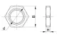 TRACON MG-40-A Metrikus rögzítőanya M40×1.5mm