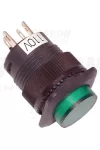 TRACON MNG-110G Mini jelzőlámpás nyomógomb, zöld 1×NO, 110V AC/DC
