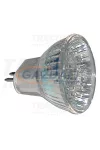 TRACON MR11L-B Hidegtükrös LED fényforrás, kék 12 V AC/DC, MR11, 0,8W, 120°, G5.3, 12×LED
