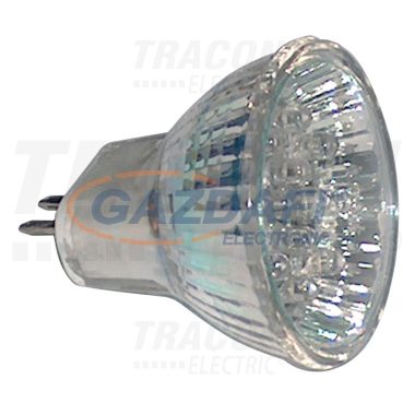 Bec Led 12V galben cu oglinda TRACON MR11L-Y LED12 V AC/DC, MR11, 0,8W, 120°, G5.3, 12×LED