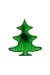 HOME MRL 22/T LED-es karácsonyi asztali fenyő, tükrös, alagút hatású zöld fénnyel