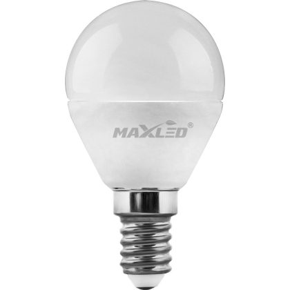   MAXLED MXL-65832 LED kisgömb fényforrás, SMD, 5W, 396lm, 3000K, E14, 230V