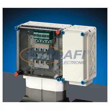   HENSEL Mi 4219 túlfeszültségvédelmi szekrények, „B” osztályú védelemmel, 450x380x170 mm