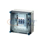   HENSEL Mi 75250 NH-késes szakaszolható biztosító szekrény, 300x300x170 mm