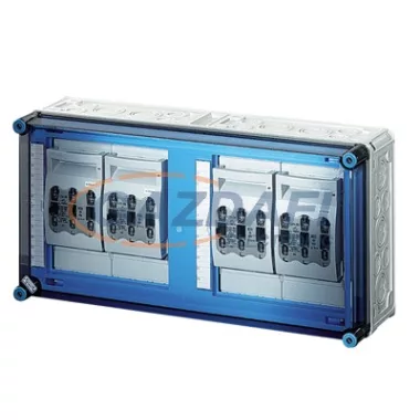 HENSEL Mi 6467 NH-késes szakaszolható biztosító szekrény, 600x300x170 mm