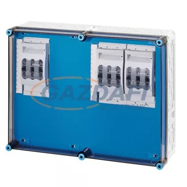 HENSEL Mi 6632 NH-késes szakaszolható biztosító szekrény, 600x450x170 mm