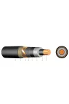 N2XS(F)2Y 1x120/16 mm2 Egyerű, hosszanti vízzáró, térhálós PE szigetelésű kábel PE külső köpennyel 18/30 kV fekete