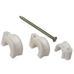 TRACON N3 Kábelszorító bilincs, szeggel (100db) d=9mm, PE