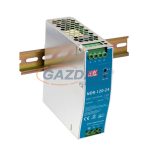   Mean Well NDR-120-24 DIN sínre szerelhető kapcsolóüzemű tápegység, 120 W, 24 V