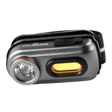 NEBO NEB-HLP-0005-G EINSTEIN™ 400 Nagy fényerejű kompakt fejlámpa, ellenálló ABS műanyag és alumínium, max. 400 lm, IPX4