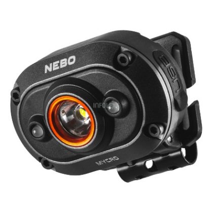   NEBO NEB-HLP-0011-G MYCRO HEADLAMP Fej- és sapka fejlámpa, eloxált, repülőipari minőségű alumínium, max. 500lm, IP67