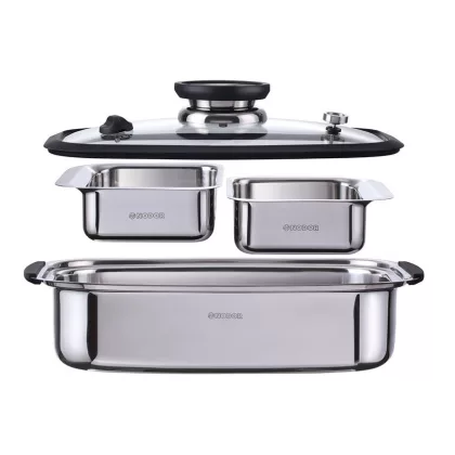 NODOR 1368 - Edényszett STEAMCHEF főző és pároló készlet
