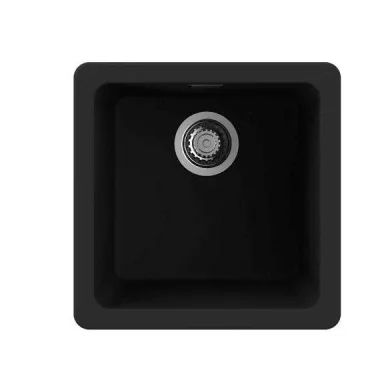 NODOR 4088 - Mosogatótálca NorGranite 40.40 1B BK fekete NODOR 4088 - Mosogatótálca NorGranite 40.40 1B BK fekete