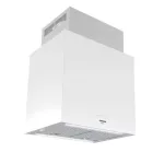   NODOR 8565 Nodor - Páraelszívó NorBreeze ISLA CUBE GLASS ECO 60 WH/A fehér Hob to Hood