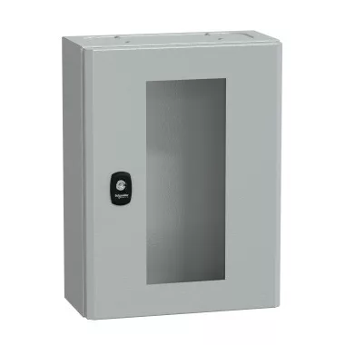 SCHNEIDER NSYS3DM4315T S3DM moduláris szekrények H400XW300XD150 üvegajtós