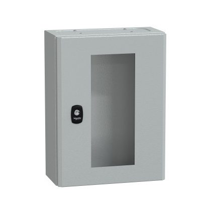   SCHNEIDER NSYS3DM4315T S3DM moduláris szekrények H400XW300XD150 üvegajtós