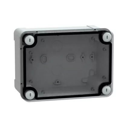   SCHNEIDER NSYTBS16128T Ipari kötődoboz (164*121*87) IP65, ABS, átlátszó tetővel