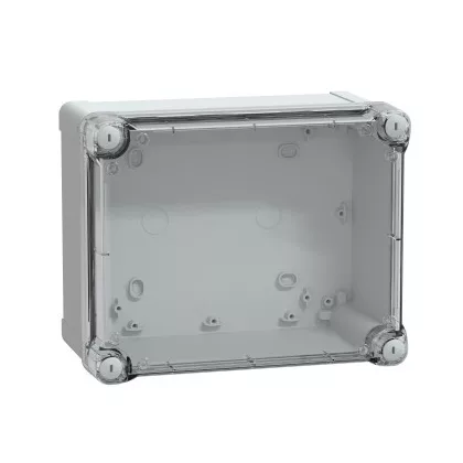 SCHNEIDER NSYTBS241912HT Ipari kötődoboz (241*192*128) IP65, ABS, átlátszó tetővel