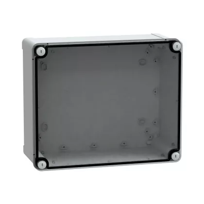   SCHNEIDER NSYTBS292412T Ipari kötődoboz (291*241*128) IP65, ABS, átlátszó tetővel