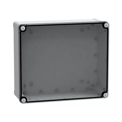 SCHNEIDER NSYTBS342912T Ipari kötődoboz (341*291*128) IP65, ABS, átlátszó tetővel