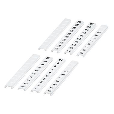 SCHNEIDER NSYTRABF510 Pattintható jelölőszalag, 10 karakteres (1-10-ig), 5 mm széles, fehér