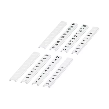   SCHNEIDER NSYTRABF510 Pattintható jelölőszalag, 10 karakteres (1-10-ig), 5 mm széles, fehér