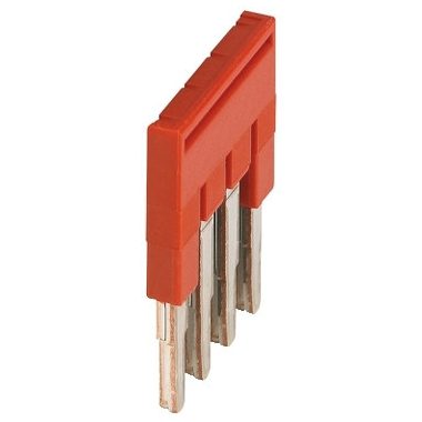 SCHNEIDER NSYTRAL24 Dugaszolható áthidaló 4 láb 2,5 mm2-es sorkapocshoz piros