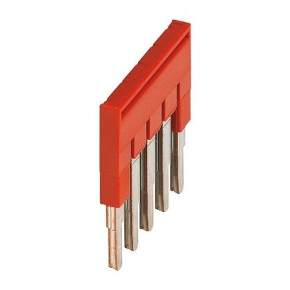 SCHNEIDER NSYTRAL25 Dugaszolható áthidaló 5 láb 2,5 mm2-es sorkapocshoz piros