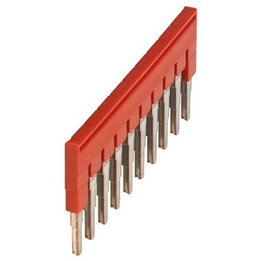 SCHNEIDER NSYTRAL410 Dugaszolható áthidaló 10 láb 4 mm2-es sorkapocshoz piros