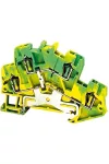 SCHNEIDER NSYTRR24DPE Rugós kétszintes földelőkapocs 1x1 csatlakozás 5,2 mm 2,5 mm2 zöld-sárga