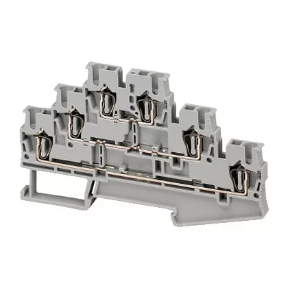   SCHNEIDER NSYTRR26T Rugós háromszintes átkötőkapocs 1x1 csatlakozás 5,2 mm 2,5 mm2 20A-es