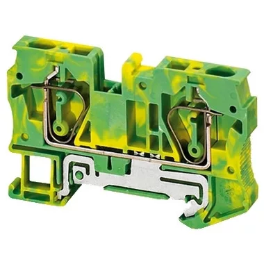 SCHNEIDER NSYTRR62PE Rugós egyszintes földelőkapocs 1x1 csatlakozás 8,2 mm 6 mm2 zöld-sárga