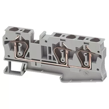 SCHNEIDER NSYTRR63 Rugós egyszintes átkötőkapocs 1x2 csatlakozás 8,2 mm 6 mm2 41A-es