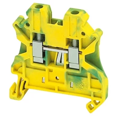 SCHNEIDER NSYTRV42PE Csavaros egyszintes földelőkapocs 1x1 csatlakozás 6,2 mm 4 mm2 zöld-sárga