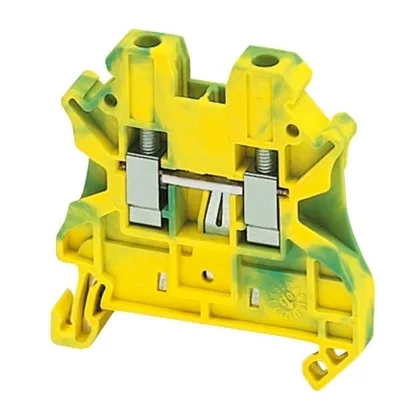 SCHNEIDER NSYTRV42PE Csavaros egyszintes földelőkapocs 1x1 csatlakozás 6,2 mm 4 mm2 zöld-sárga