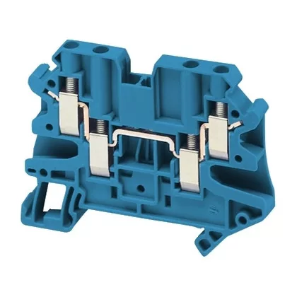   SCHNEIDER NSYTRV44BL Csavaros egyszintes átkötőkapocs 2x2 csatlakozás 6,2 mm 4 mm2 32A-es kék