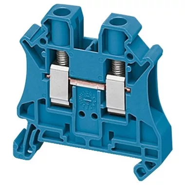 SCHNEIDER NSYTRV62BL Csavaros egyszintes átkötőkapocs 1x1 csatlakozás 8,2 mm 6 mm2 41A-es kék