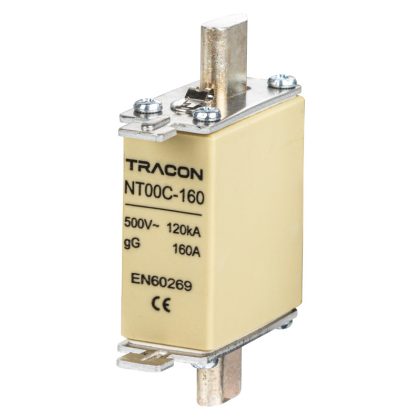 TRACON NT00C-63 Késes biztosító Un=500V AC, 63A, 00C, 120kA/500VAC, gG