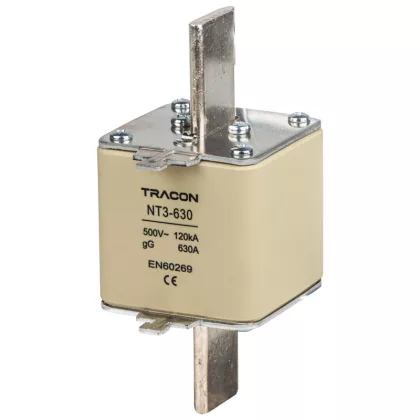 TRACON NT3-200 Késes biztosító Un=500V AC, 200A, 3, 120kA/500VAC, gG