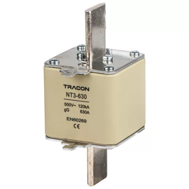TRACON NT3-425 Késes biztosító Un=500V AC, 425A, 3, 120kA/500VAC, gG