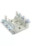 TRACON NTA-00/3 Aljzat késes biztosítókhoz 00C, 00 / 3P, 500 VAC, 120 kA