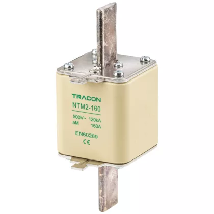 TRACON NTM2-355 Késes biztosító Un=500V AC, 355A, 2, 120kA, aM