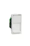 SCHNEIDER NU341618 UNICA SYSTEM+ Infraplus 1xRJ45 csatlakozó, Cat6, STP, 1 modulos, fehér SCHNEIDER NU341618 UNICA SYSTEM+ Infraplus 1xRJ45 csatlakozó, Cat6, STP, 1 modulos, fehér