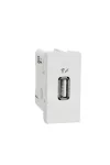 SCHNEIDER NU342818 UNICA SYSTEM+ USB töltő, 1A, 1 modulos, fehér SCHNEIDER NU342818 UNICA SYSTEM+ USB töltő, 1A, 1 modulos, fehér