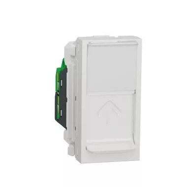 SCHNEIDER NU344718 UNICA SYSTEM+ Infraplus 1xRJ45 csatlakozó, Cat6, FTP, 1 modulos, fehér SCHNEIDER NU344718 UNICA SYSTEM+ Infraplus 1xRJ45 csatlakozó, Cat6, FTP, 1 modulos, fehér
